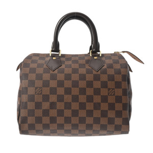 LOUIS VUITTON ルイヴィトン ダミエ スピーディ25 ブラウン N41532 レディース ダミエキャンバス ハンドバッグ Aランク 中古 銀蔵