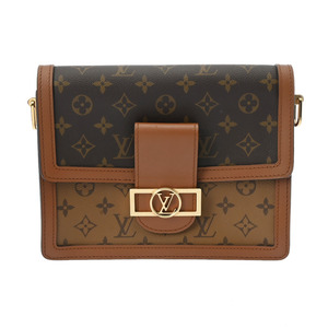 銀蔵 中古 LOUIS VUITTON ルイヴィトン ドーフィーヌ MM 2WAY M45958 ブラウン モノグラムキャンバス ショルダーバッグ ランクA