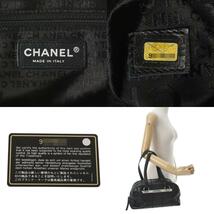 CHANEL シャネル チョコバー ミニボストンバッグ 黒 シルバー金具 - レディース キャビアスキン ボストンバッグ Bランク 中古 銀蔵_画像10