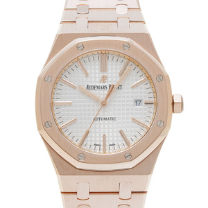 AUDEMARS PIGUET オーデマピゲ ロイヤルオーク 154000R.00.1220OR.02 メンズ PG 腕時計 自動巻き シルバー文字盤 Aランク 中古 銀蔵