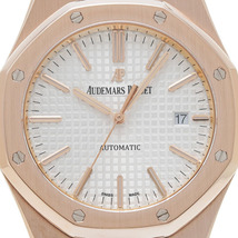 AUDEMARS PIGUET オーデマピゲ ロイヤルオーク 154000R.00.1220OR.02 メンズ PG 腕時計 自動巻き シルバー文字盤 Aランク 中古 銀蔵_画像7