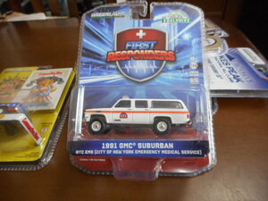 ★★1/64 グリーンライト GMC サバーバン ニューヨーク 救急隊 1991 Greenlight GMC Suburban NYC EMS★★