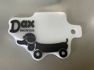 ジャンク！　ダックス　DAX 自賠責　プレート　４mini 車高短　自賠責ステッカー　ハンドメイド　くるくるハンドル　太足