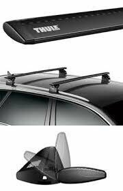 THULE スーリー AUDI A6 4F# セダン 754 7113B 127cm 1591 ウイングバーEVO ブラック アウディ　キャリアベース ルーフキャリア