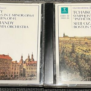 【ゴールドCD2枚セット】オーマンディ、小澤征爾　チャイコフスキー　交響曲第5、6番　RCA、エラート国内盤　ゴールドCD 2枚