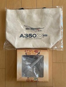 新品未使用　中國東方航空　中国東方航空　飛行機　模型　プラモデル（カバン付き）A350XWＢトートバッグ