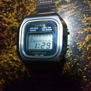  昭和レトロ CASIO CASIOTRON S-14 X-1s デジタル 腕時計 通電OK カシオトロン の画像2