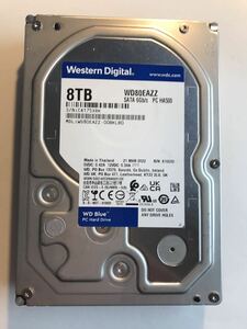 ⑧Western Digital/ウエスタンデジタル　3.5インチ　SATA　HDD　ハードディスクWD80EAZZ　 8TB　 