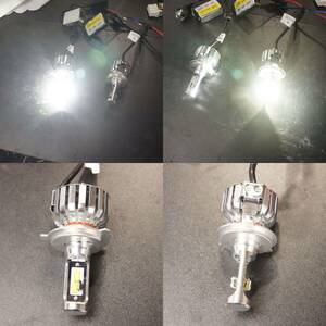 点灯OK LED バルブ ヘッドライト EXA 6000K H4 12V 24V 30W 762172 @1499d