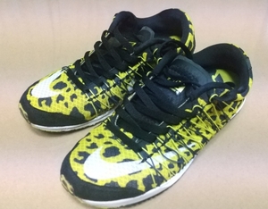 NIKE LUNARSPIDER R4 25.5cm 中古 黒ｘ黄 ナイキ ルナスパイダー