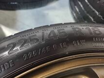 1000円売り切り！RAYS ボルクレーシングZE40 18インチ☆Continental 【225/45 R18】☆AMG CLA35外し☆タイヤホイール4本セット _画像9