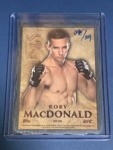 109枚限定 ローリー・マクドナルド プレートカード TOPPS UFC BLOODLINES 2014