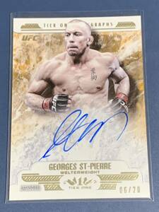 20枚限定 ジョルジュ・サン・ピエール 直筆サインカード TOPPS UFC KNOCKOUT 2017