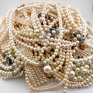 A03-0011 おまとめ☆パールネックレス 重量1982g (パケ込み) ( 真珠 pearl necklace accessory jewelry )