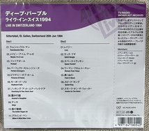 新品【国内2CD】DEEP PURPLE ディープ・パープル　LIVE IN SWITZERLAND 1994　IACD11242　ジョー・サトリアーニ (G) _画像2