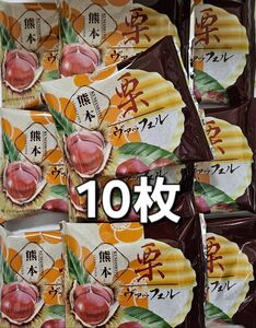 《ギフト解体品！》割れ・欠け ヴァッフェル 栗 10枚