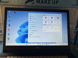 FUJITSU ノートパソコン ノートPC 第六世代CPU メモリー4GB 高速SSD128GB 大画面 無線マウス付き　office付