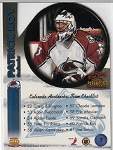 98-99 PACIFIC PARAMOUNT【PATRICK ROY】Team Checklist Die Cuts_画像2