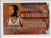 96-97 Topps Chrome #161 RC【MARCUS CAMBY】_画像2