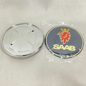 未使用品 SAAB SCANIA サーブ スカニア ステッカー シール エンブレム 直径約65mm 5289905 FL22860【124-6】