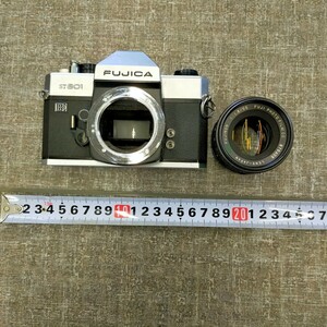 す1223 フィルムカメラ FUJICA ST801 FUJINON 1:1.8/55 ジャンク 部品取り 検)一眼レフ