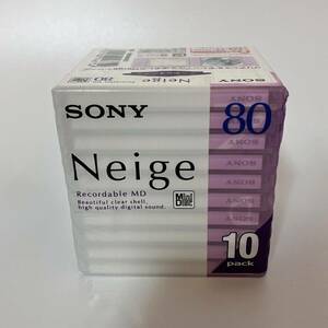 SONY ソニー 10MDW80NED ミニディスク 80分10枚組 Neige 日本製【k652】