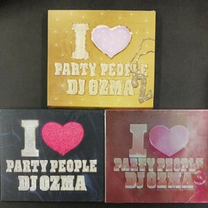 CD_11】 DJ OZMA ／ LOVE PARTY PEOPLE 1〜3 3点まとめて