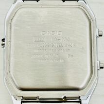 160 CASIO カシオ 5154 AQ-230 レディース腕時計 腕時計 時計 黒文字盤 2針 デイデイト表示 デジアナ アナデジ 日常生活防水 クオーツ AT_画像7
