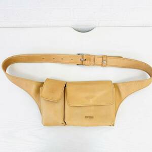 BREEb Lee belt bag waist bag diagonal .. body bag belt bag cow leather leather original leather size adjustment possible NK