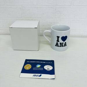 マグカップ ANA 全日本空輸 陶器 ホワイト 箱入り IH