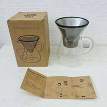 KINTO キントー Coffee carafe set cups コーヒー ドリッパー カラフェ セット 1100ml ステンレス ガラス フィルター ドリップ IH_画像1