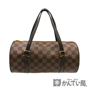 19242 LOUIS VUITTON【ルイ・ヴィトン】N51304 パピヨン PM 26 ダミエ 筒型 ハンドバッグ 鞄 レディース【中古】USED-AB