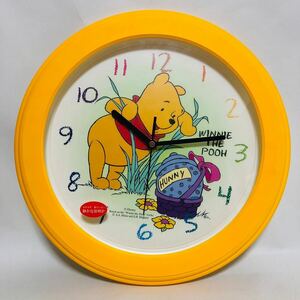 【未使用品】Disney 掛け時計 WinnieThePooh くまのプーさん ディズニー 壁掛け時計 掛時計 インテリア