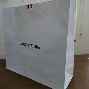 ラコステLACOSTEショップ袋　（こちらはマチ17cm）