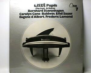 LP 4-A 070-S 【ピアノ】ベルンハルト・シュターフェンハーゲン エミール・ザウアー　ラモンド　LISZT PUPILS 【8商品以上同梱で送料無料】