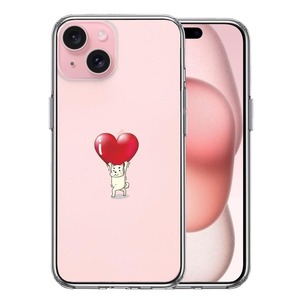 iPhone15Plus ケース クリア 犬 ワンコ ハートは重い？ スマホケース 側面ソフト 背面ハード ハイブリッド