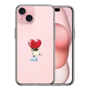 iPhone15Plus ケース クリア ペンギン ハートは重い？ スマホケース 側面ソフト 背面ハード ハイブリッド