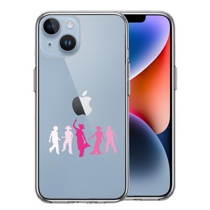 iPhone14 ケース クリア Dance will !! ダンス スマホケース 側面ソフト 背面ハード ハイブリッド