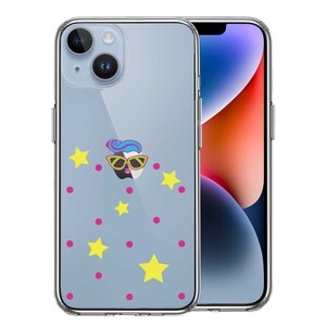 iPhone14Plus ケース クリア ファンキー スマホケース 側面ソフト 背面ハード ハイブリッド