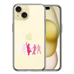 iPhone15 ケース クリア Dance will !! ダンス スマホケース 側面ソフト 背面ハード ハイブリッド