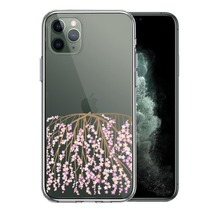 iPhone11pro ケース クリア しだれ桜 枝垂桜 スマホケース 側面ソフト 背面ハード ハイブリッド_画像1