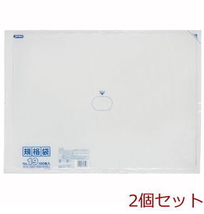 ジャパックス LD規格袋 0.03mm厚 No.19 LLDPE 透明 0.03mm 1ケース 100枚×15冊入 K-19 (62-1054-24)