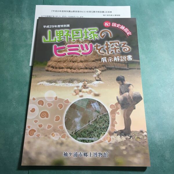 【送料無料】山野貝塚の秘密を探る 展示解説書 * 生活 狩猟 漁労 採集 祈り 縄文土器 縄文時代 房総 宮ノ越貝塚 縄文海進 図録