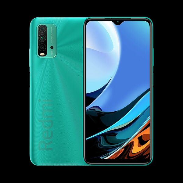 Xiaomi Redmi 9t グリーン ガラスフィルム、ケース付き