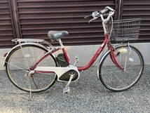 中古 電動アシスト自転車　パナソニック製 26インチ リチウムイオンバッテリー搭載 充電器付属 前後タイヤ良好 100％組立て発送_画像9