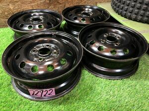 鉄チンホイール 13inch 4.5j+50 PCD100 4穴 鉄 スチールホイール