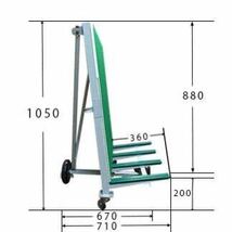 No.5 日本ベンリー ポニー 880 ガラス サッシ兼用 200kg 台車 窓 網入りガラス アルミサッシ 硝子台車 輸送用運搬台車 業務用_画像10