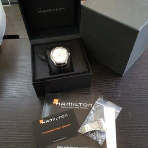 HAMILTON　ハミルトン　ジャズマスター　メンズ腕時計　デイト　3針　シルバー文字盤　H32451751　中古品