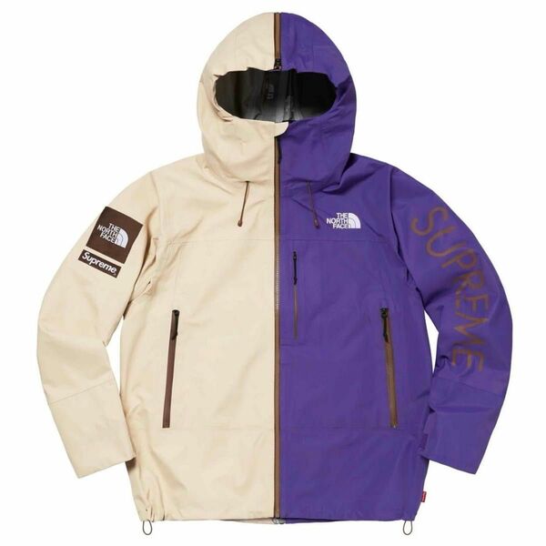 【 Tan Large 】Supreme/The North Face Split Taped Seam Shell Jacket