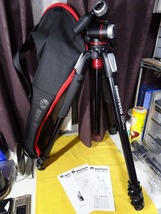 【極美品】 Manfrotto 三脚:雲台ケースセット(MT055XPRO3)(MHXPRO-3W)'MB MBAG80N)_画像1